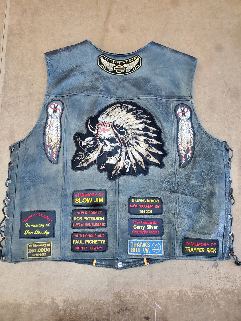 Indian Skull Vest Bk After
