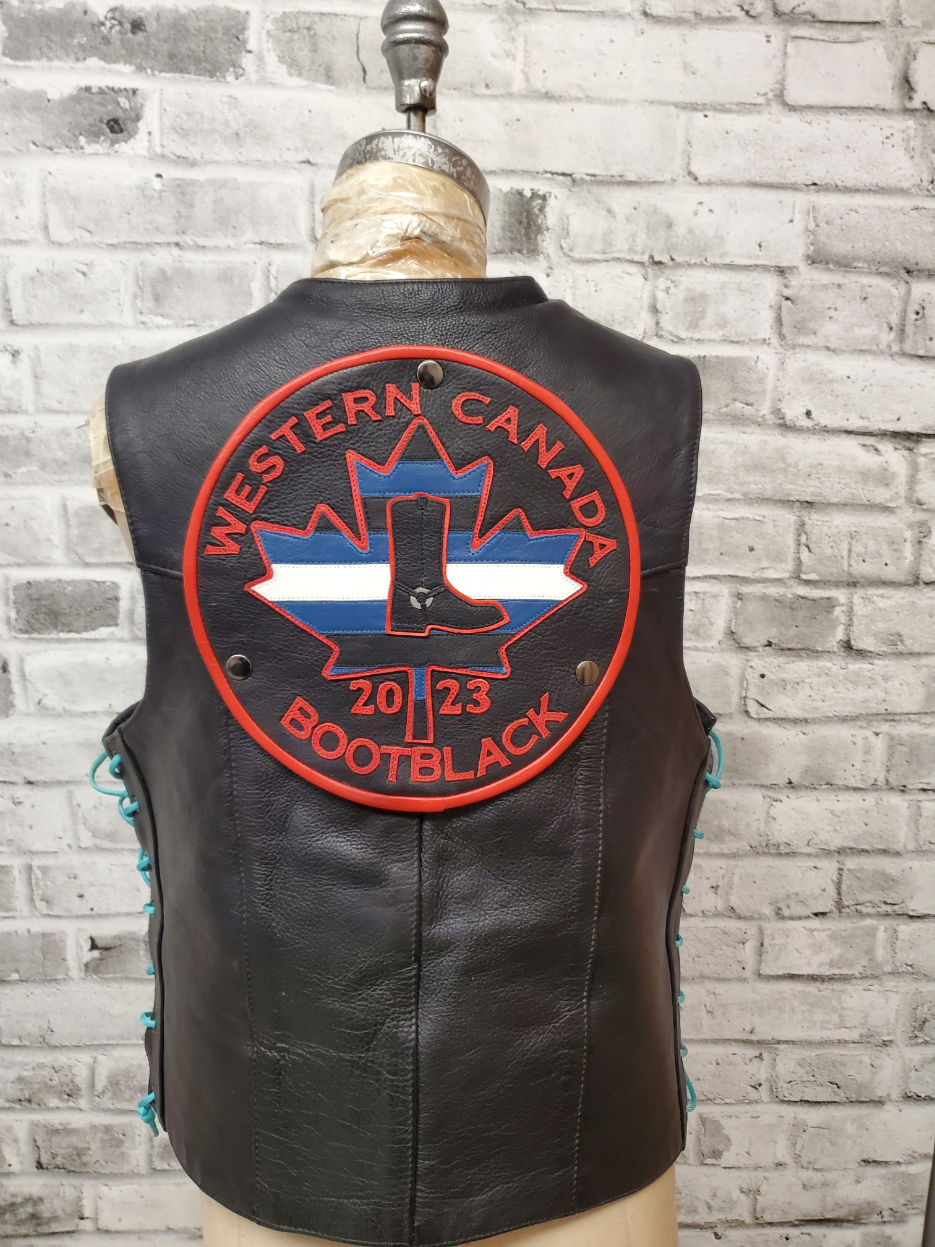 Ladies Vest Snap Patch BK after